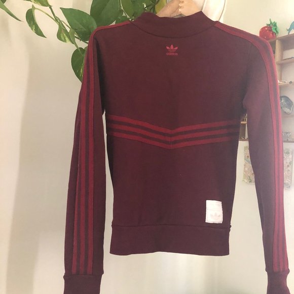 maroon adidas sweater